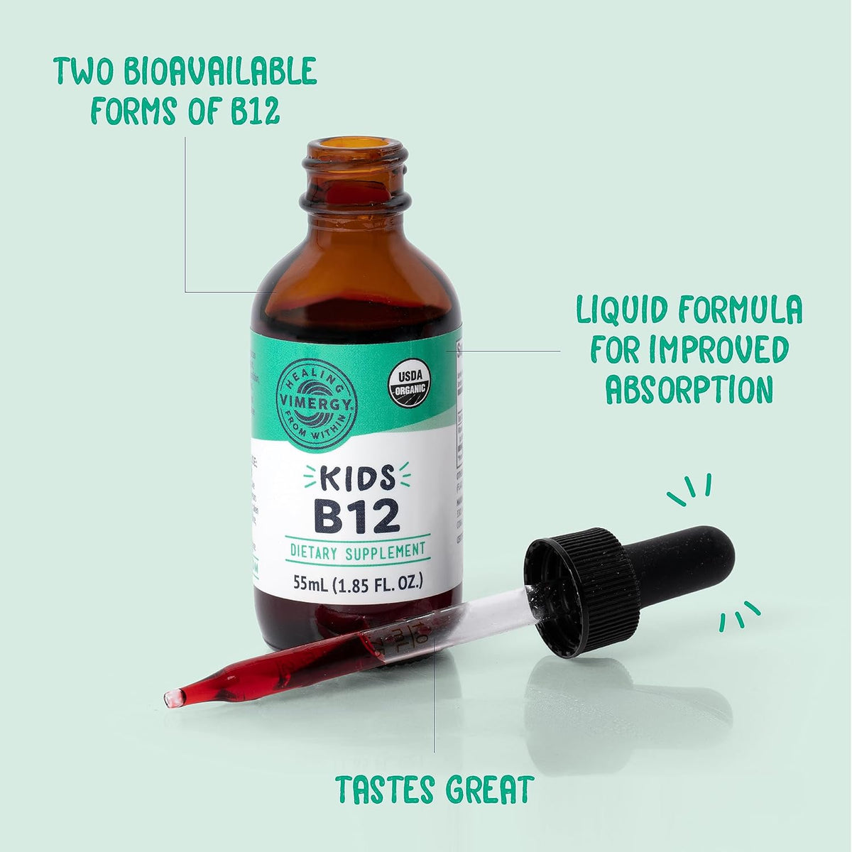 Vimergy Kids Zinc (55mL) and Kids B12 (55mL) - Kits