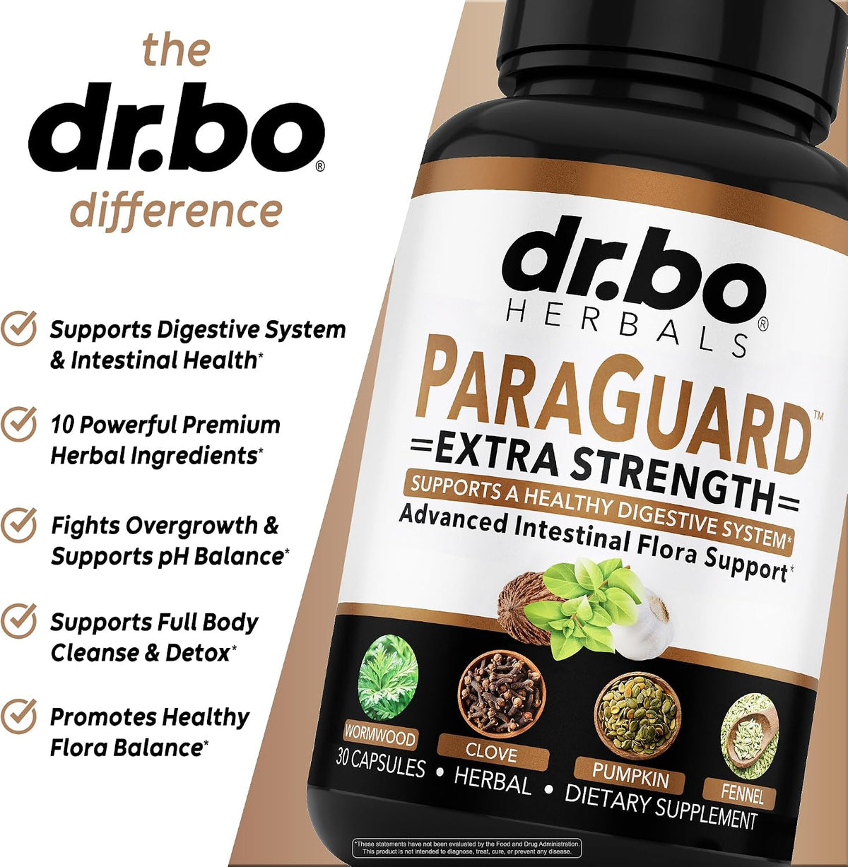 ParaGuard Cleanse Detox Pills - Extra Strength Intestinal Guard Formula Supplement, Black Walnut Wormwood Clove & Oregano - Adults Natural Herbal Intestine Body Gut Cleanser Complete Kit 30 Capsules