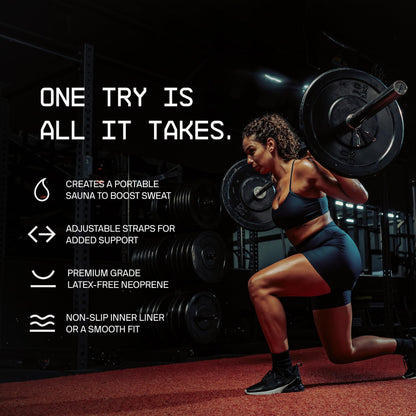 Sports Research Sweet Sweat® Waist Trimmer - Premium Sweat Enhancing Fitness Band for Women & Men