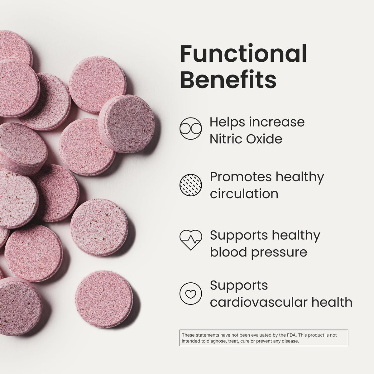 HumanN Neo40 Daily Heart & Blood Circulation Supplements to Boost Nitric Oxide - Supports Blood Pressure - from Maker of SuperBeets -Includes 30 Dissolvable Tablets - Tasty Fruity Flavor