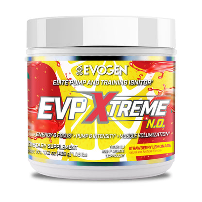 Evogen EVP Xtreme NO Pre-Workout for Men & Women | Sour Candy | 40 Servings | Arginine nitrate, L-citrulline, beta-alanine, creatine and coconut water; caffeine and yohimbe for energy and pumps
