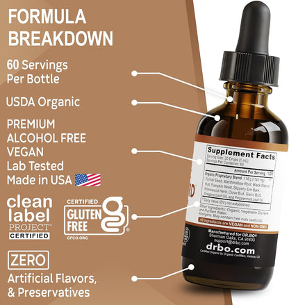 ParaGuard Cleanse Liquid Organic Detox - Organic Intestinal Guard Formula Supplement for Humans with Black Walnut Wormwood Clove & Oregano Tincture - Natural Herbal Intestine Body Gut Cleanser 2 oz