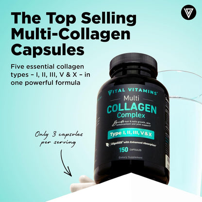 Vital Vitamins Multi Collagen + Creatine Monohydrate Capsules