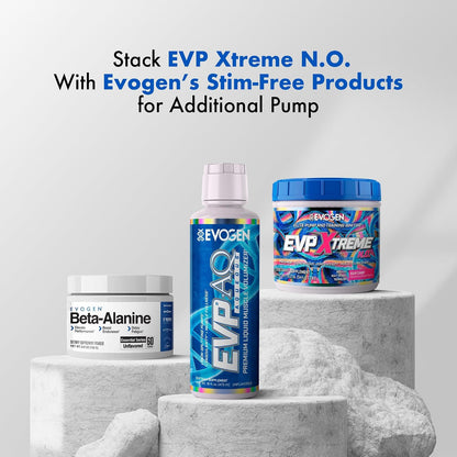 Evogen EVP Xtreme NO Pre-Workout for Men & Women | Sour Candy | 40 Servings | Arginine nitrate, L-citrulline, beta-alanine, creatine and coconut water; caffeine and yohimbe for energy and pumps