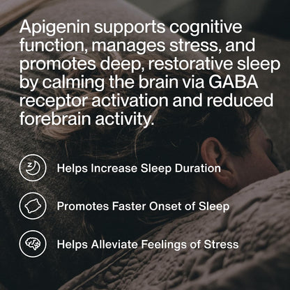 Momentous Apigenin Supplement - 50 mg per Capsule - NSF Certified for Sport - 60-Count