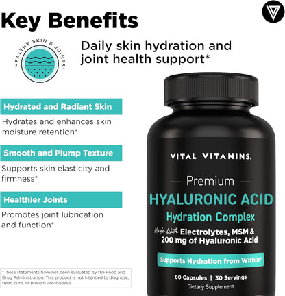 Vital Vitamins Multi-Collagen Plus 150 ct + Hyaluronic Acid Hydration Complex 60 ct
