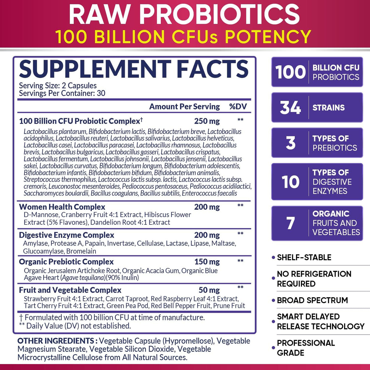 Wholesome Wellness Probiotics for Women 100 Billion CFUs with Prebiotics, Digestive Enzymes + Grass Fed Desiccated Beef Liver Capsules Bundle