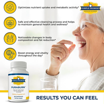 PuraBurn and Levitox Bundle - Gut & Liver Support - Sea Moss, Milk Thistle | Cleanse-Metabolism Duo, For Steady Morning Energy, With Bladderwrack and Dandelion, Two Capsules of Each Daily