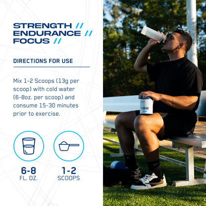 AN Performance Pre-Workout Powder Supplement for Men & Women | Energy Drink Mix with 300mg Caffeine + Beta Alanine + Citrulline | Third-Party Tested | Fruit Punch | 30 Servings