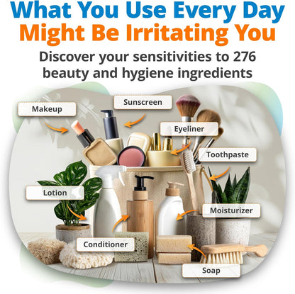 5Strands Food & Beverage Intolerance Test + Beauty Hygiene Sensitivity Test Bundle, At-Home Hair Analysis, Identify Food Intolerances & Personal Care Ingredient Sensitivities, Results in 4 Days