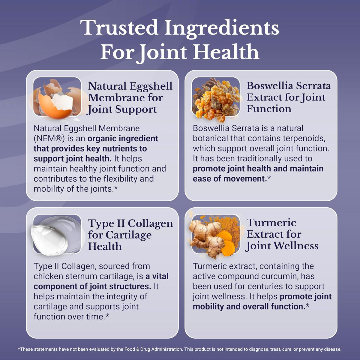 Joint Complex | Joint Supplements for Men & Women | Triple Strength Supplement for Bone Health & Joint Flex, Turmeric, NEM, Boswellia & Collagen, 30 Days Supply, 60 Capsules