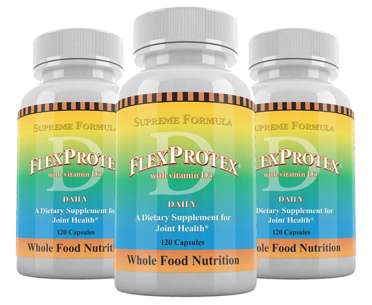 Daily Health, FlexProtex D Joint Muscle Support Supplement 3 Bottles Plus 1 Bottle Daily Marine Coral Calcium 90 Capsules Daily HealthBuy Supplements Australia