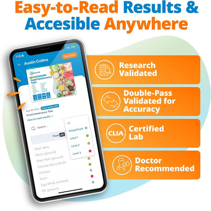 5Strands Food Intolerance Test for Adults & Kids, 800 Items Tested