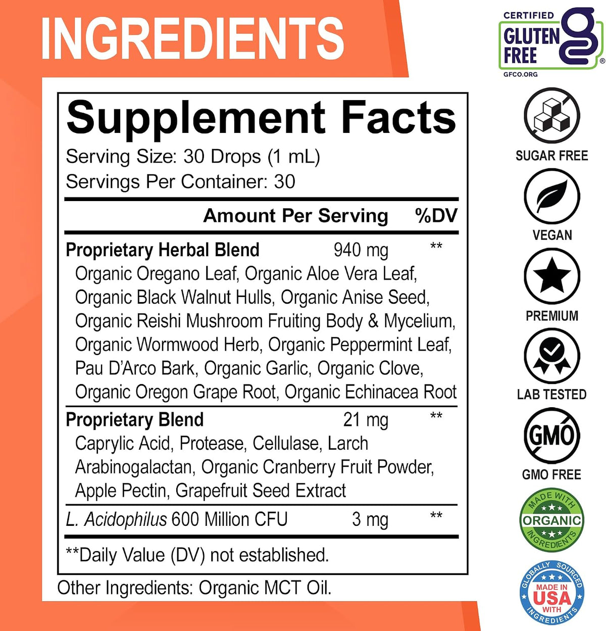 Candida Cleanse Detox for Women & Men - Organic Oregano Oil Drops, Caprylic Acid Black Walnut Wormwood Candi Support Supplement Kit - Natural Oral Anti Overgrowth Gut Balance Flora Complex Supplements