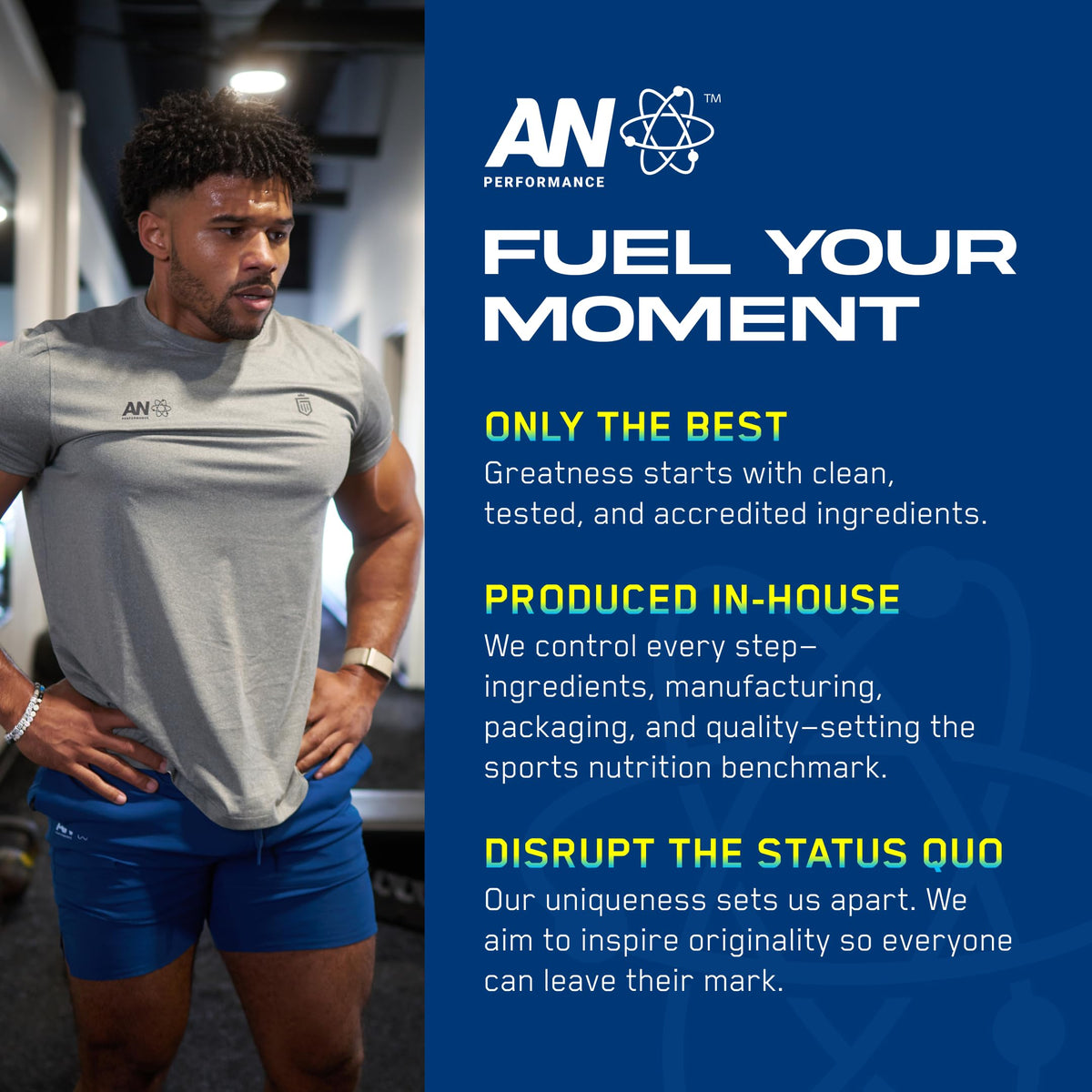 AN Performance Pre-Workout Powder Supplement for Men & Women | Energy Drink Mix with 300mg Caffeine + Beta Alanine + Citrulline | Third-Party Tested | Fruit Punch | 30 Servings