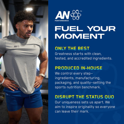 AN Performance Pre-Workout Powder Supplement for Men & Women | Energy Drink Mix with 300mg Caffeine + Beta Alanine + Citrulline | Third-Party Tested | Fruit Punch | 30 Servings