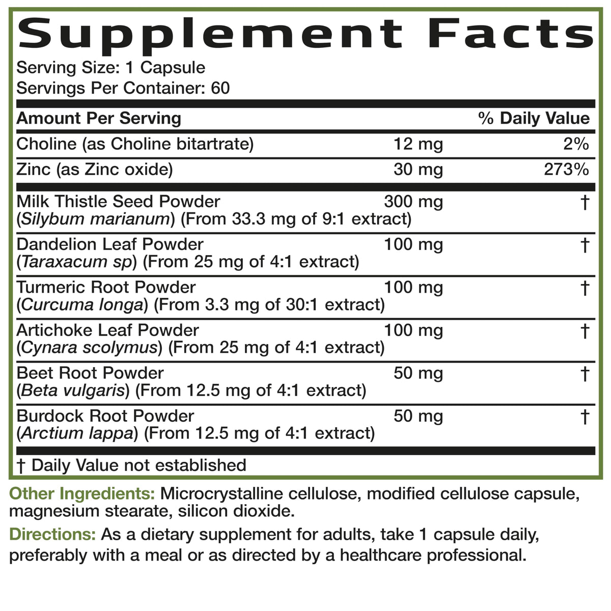 Bronson Liver Detox Advanced Detox & Cleansing Formula Supports Health Liver Function with Milk Thistle, Dandelion Extract, Turmeric, Artichoke Leaf & More, Non-GMO, 60 Vegetarian Capsules