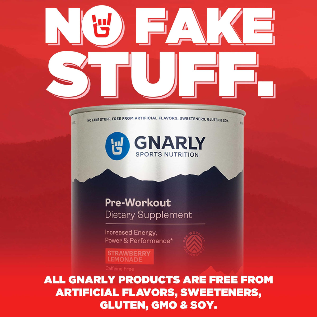 Gnarly Nutrition Natural Pre-Workout Powder, Strawberry Lemonade – NSF Sport Certified, Endurance & Recovery – Vegan Pre-Workout, Sports Nutrition – Strawberry Lemonade with Caffeine, 14.82 oz