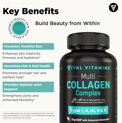 Vital Vitamins Multi Collagen + Creatine Monohydrate Capsules
