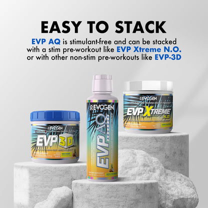 Evogen EVP AQ Liquid Glycerol | Muscle Volumizer | Unflavored | 16 Fl Oz | S7 nitric oxide blend with betaine anhydrous for pumps, vascularity, fullness and hydration; low-stim and clean