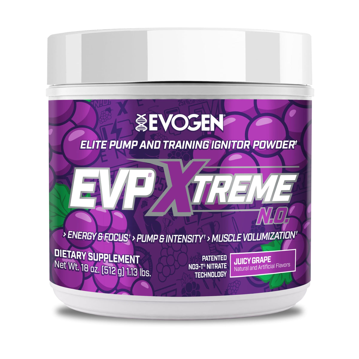 Evogen EVP Xtreme NO Pre-Workout for Men & Women | Sour Candy | 40 Servings | Arginine nitrate, L-citrulline, beta-alanine, creatine and coconut water; caffeine and yohimbe for energy and pumps
