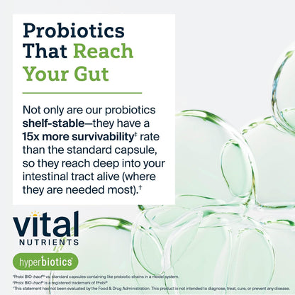 Hyperbiotics Vital Nutrients Leaky Gut Repair Supplement Probiotic | Science Backed Formula Strengthens Intestinal Barrier and Gut Health | Reduces Digestive Discomfort | 60 Vegan Count