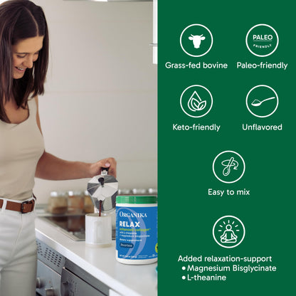 Organika Enhanced Hydrolyzed Collagen Peptides Powder: Easy Absorption Unflavored Collagen Powder for Skin, Hair, Nails, Joints, Muscles, & Gut - Keto, GMO-Free, Grass-Fed (1.1 Pounds)