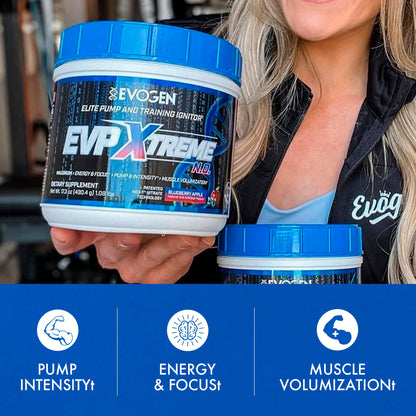 Evogen EVP Xtreme NO Pre-Workout for Men & Women | Sour Candy | 40 Servings | Arginine nitrate, L-citrulline, beta-alanine, creatine and coconut water; caffeine and yohimbe for energy and pumps