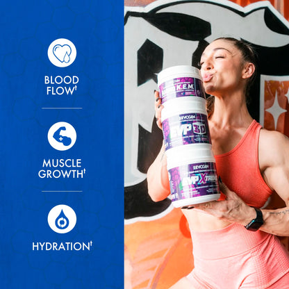 Evogen Amino K.E.M. EAA & BCAA | Tropic Thunder | 30 Servings | S7 nitric oxide blend with betaine anhydrous, coconut water and leucine for blood flow, muscle growth, hydration and recovery