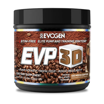 Evogen EVP 3D Stim Free Pre-Workout | Citrus Candy | 40 Servings | Arginine nitrate, L-citrulline, beta-alanine and creatine with lion's mane, L-tyrosine and DMAE for pumps and focus