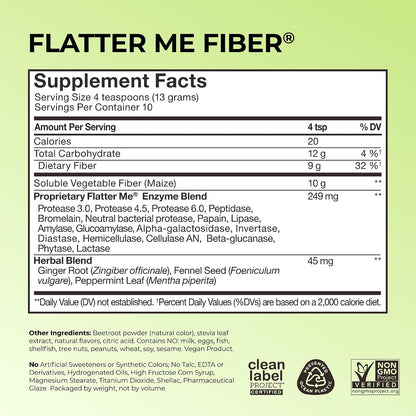 HUM Flatter Me GLP-1 Fiber Daily Cleanse Detox Bundle – Appetite Control, Bloating Relief, Clear Skin, Gut Health & Natural Detox with Zinc, Spirulina & Herbs for Women & Men