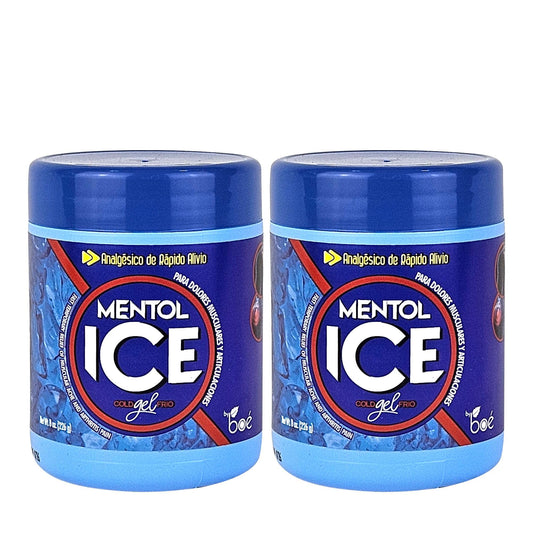 BOÉ COSMETICS Mentol Ice Cold Gel 8 oz (2 Pack) Pain Relief Gel for Muscles & Joints – Fast-Acting Analgesic for Arthritis, Back Pain, Cramps, Sprains & Headaches – Non-Greasy & Quick Absorption BOÉ COSMETICSBuy Supplements Australia