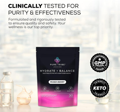 PureCreatine Micronized Creatine Monohydrate Powered by Creavitalis – Hydrate + Balance Electrolytes Powder Packets for Energy, Recovery, & Hydration – Vegan & Sugar-Free
