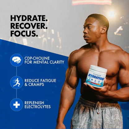 Evogen Hydration Sugar-Free Electrolytes | Lemon Lime | 30 Servings | Potassium, magnesium, sodium, calcium and coconut water with citicoline, taurine and B vitamins for energy and focus