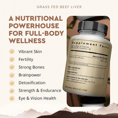 Ancestral Supplements Beef Liver & Mofo Bundle for Men – Supports Energy, Strength, Hormone Health & Vitality – Grass Fed, Pasture Raised Beef Organ Multivitamin with Targeted Nutrients