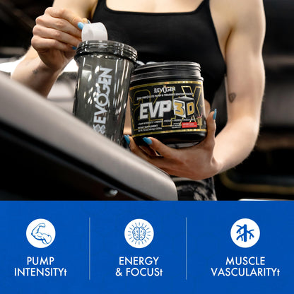 Evogen EVP 3D Stim Free Pre-Workout | Citrus Candy | 40 Servings | Arginine nitrate, L-citrulline, beta-alanine and creatine with lion's mane, L-tyrosine and DMAE for pumps and focus