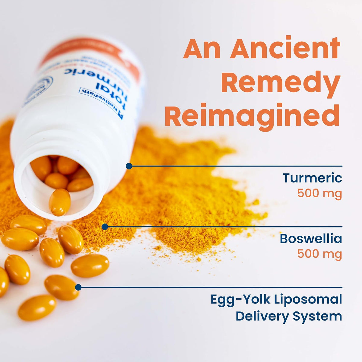 NativePath Turmeric Curcumin with Boswellia, 60 Softgels | Full-Spectrum Curcuminoids Plus Frankincense Extract, Supports Joint Mobility & Flexibility, High Absorption