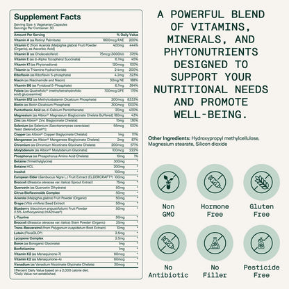 Adapt Naturals Gut & Immune Health Bundle – Biome Protect 4-in-1 Prebiotics, Probiotics, Postbiotics Supplement & Bio-Avail Multivitamin for Men & Women – 30-Day Supply