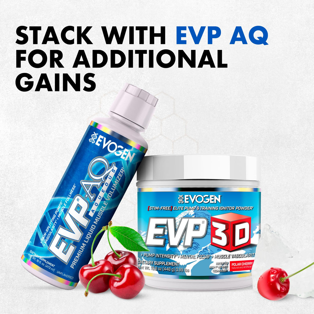 Evogen EVP 3D Stim Free Pre-Workout | Citrus Candy | 40 Servings | Arginine nitrate, L-citrulline, beta-alanine and creatine with lion's mane, L-tyrosine and DMAE for pumps and focus