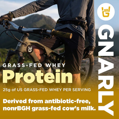 Gnarly Whey Grass-Fed Protein Supplement, Chocolate (32.0oz) and Gnarly Preworkout Strawberry Lemonade Caffeine Free (14.82oz)