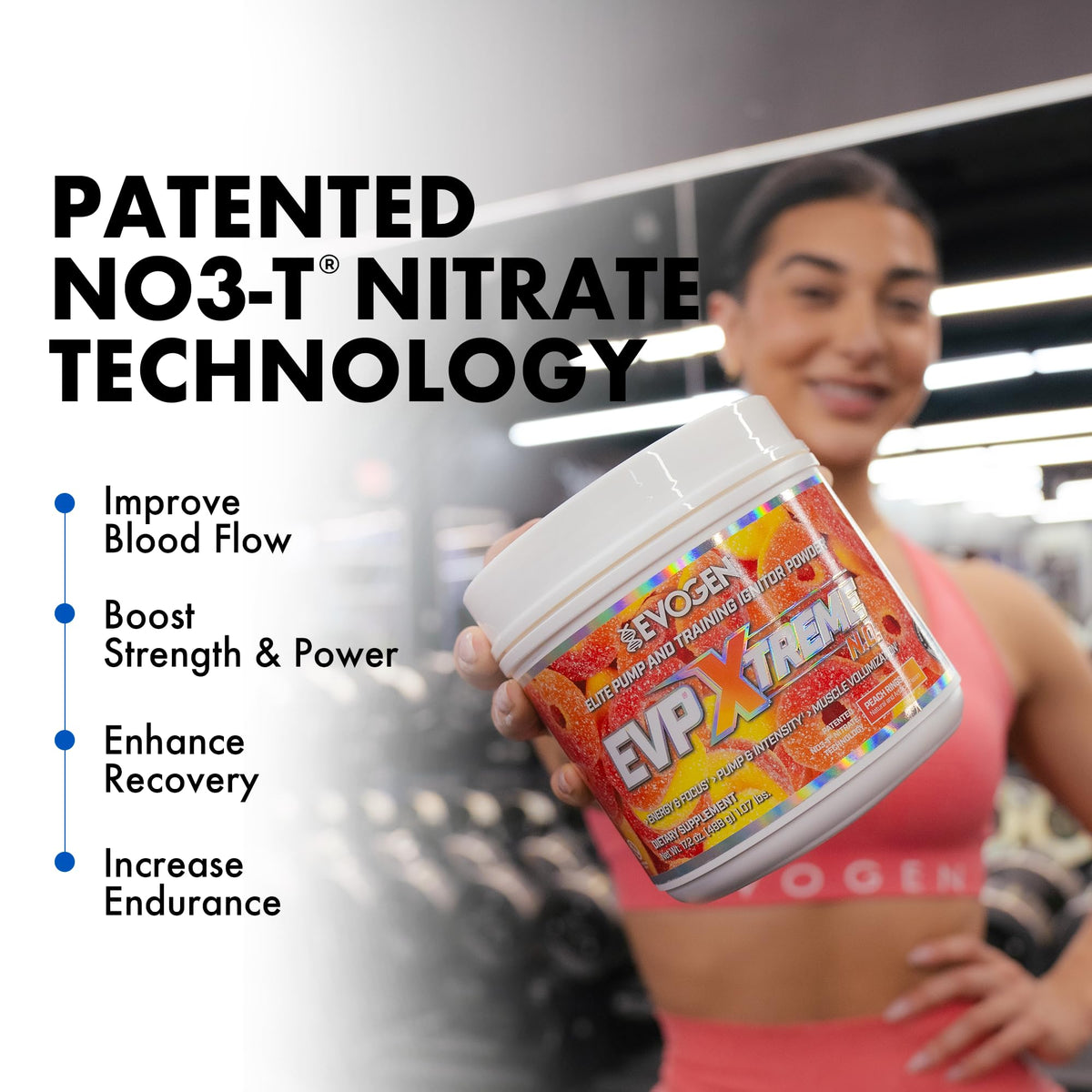 Evogen EVP Xtreme NO Pre-Workout for Men & Women | Sour Candy | 40 Servings | Arginine nitrate, L-citrulline, beta-alanine, creatine and coconut water; caffeine and yohimbe for energy and pumps