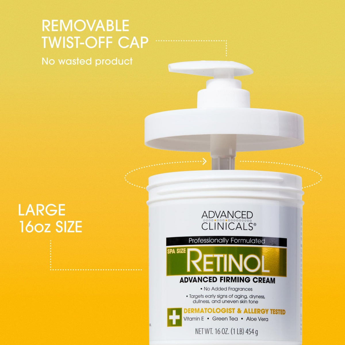Advanced Clinicals Retinol Body Lotion & Face Moisturizer | Visible Anti Aging Skin Care Retinol Body Cream For Women & Men Targets Look Of Fine Lines - PrimeBioHealth - canada supplements