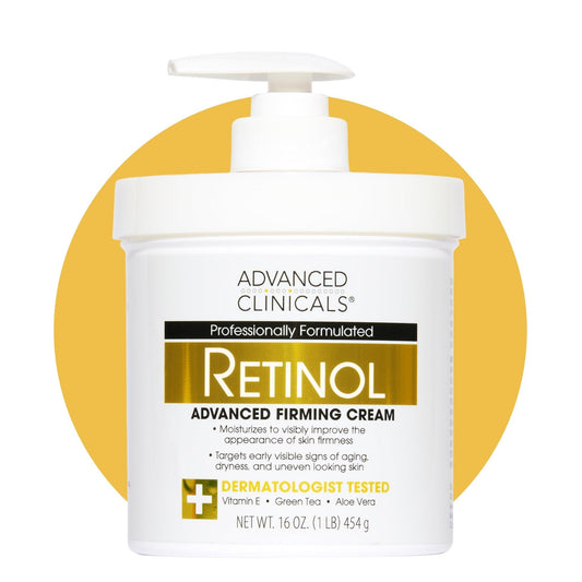 Advanced Clinicals Retinol Body Lotion & Face Moisturizer | Visible Anti Aging Skin Care Retinol Body Cream For Women & Men Targets Look Of Fine Lines - PrimeBioHealth - canada supplements