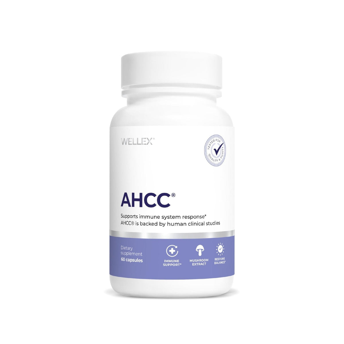AHCC Supplement - Maximum Strength - Natural Immune Support Extract - Maintains Natural Killer Cell Activity - 20+ Human Research Studies - 60 Veggie Capsules (1 Pack) - PrimeBioHealth - canada supplements