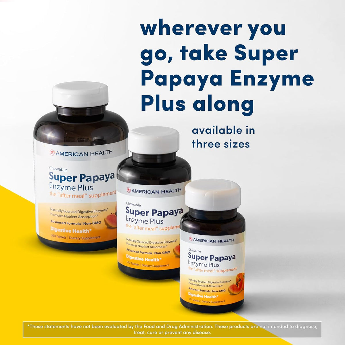 American Health Products Super Papaya Enzyme Plus 360 Tablets - PrimeBioHealth - canada supplements