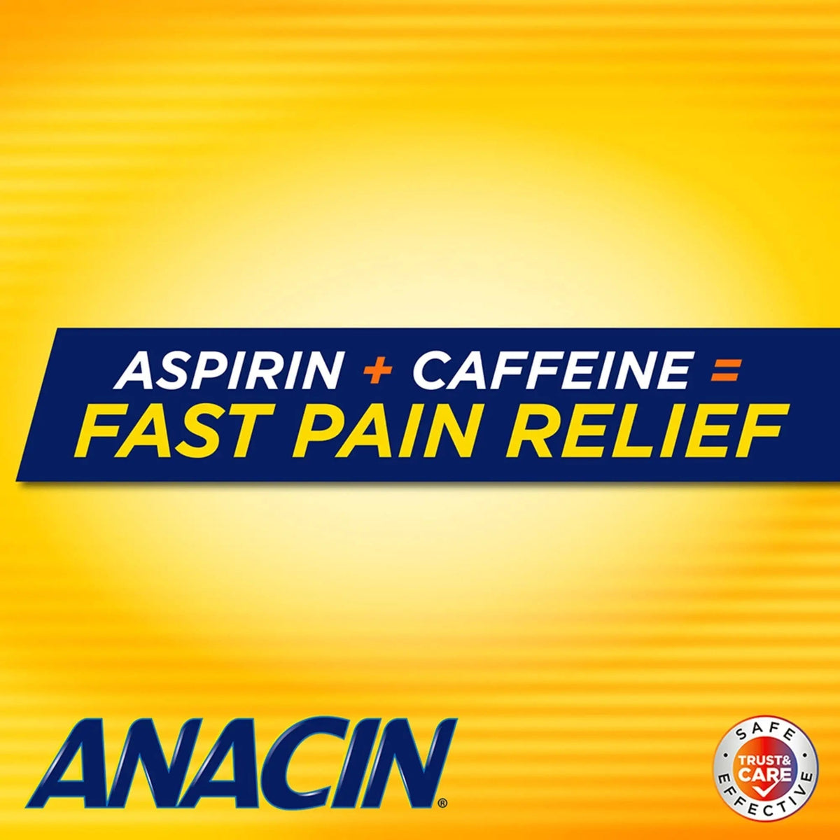 Anacin Aspirin & Caffeine Fast Pain Relief, Eases Minor Aches and Pains Due to Headache, Muscle Aches & Arthritis, 300 Count - PrimeBioHealth - canada supplements