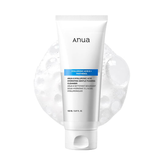 Anua Hydrating Gentle Foaming Cleanser, Hyaluronic Acid, Glycerin, Zinc, Panthenol, Korean Face Wash for Dry Skin - PrimeBioHealth - canada supplements