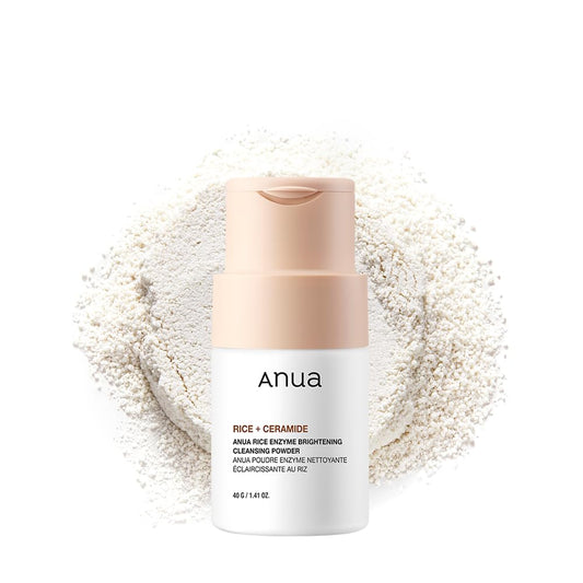 ANUA Rice Enzyme Brightening Cleansing Powder, Exfoliating Powder-to-Foam Cleanser, Smooth Texture & Clarity - PrimeBioHealth - canada supplements