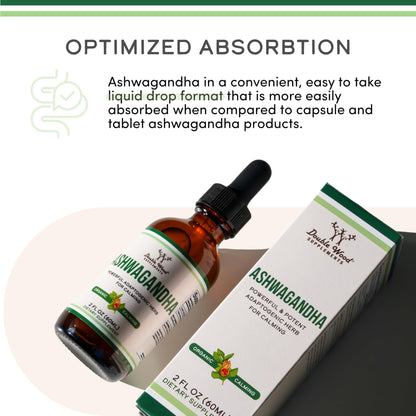 Ashwagandha Organic Drops for Stress Relief (1,200mg, 60 Servings) Ashwagandha Tincture for Adrenal Support and Cortisol Manager - PrimeBioHealth - canada supplements