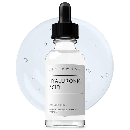 Asterwood Hyaluronic Acid Serum for Face - Plumping, Anti-Aging, Hydrating - Fragrance-Free - 1 Fl Oz - PrimeBioHealth - canada supplements